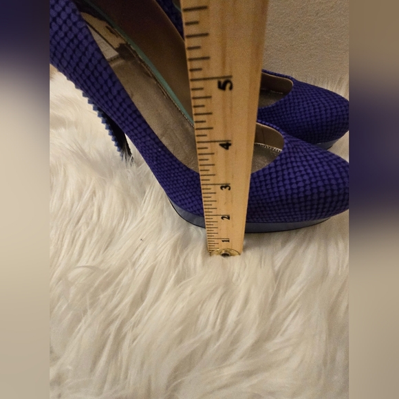 Rachel Rachel Roy Women's Purple & Blue Textured Heels Shoes size 9 1/2 M - Picture 14 of 16